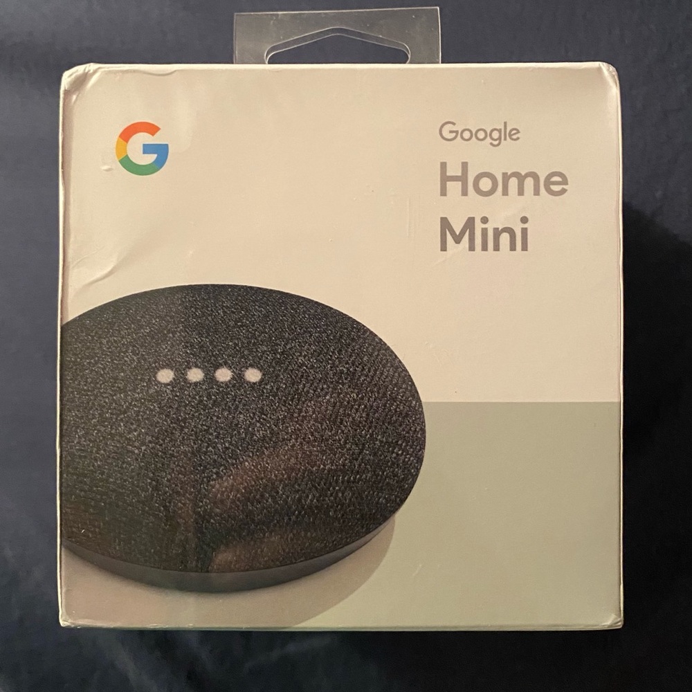 Brand new Google home mini: charcoal color
